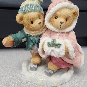 Cherished Teddies Keith and Deborah "The Holidays Are Twice as Ice"